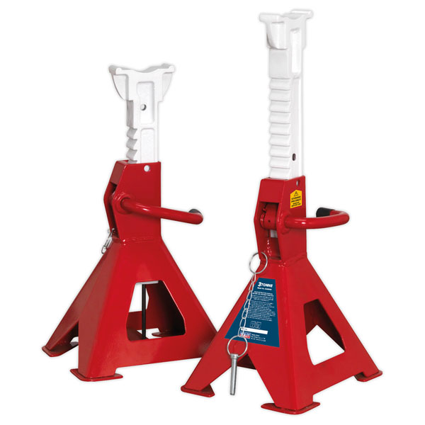 Sealey AAS10000 Axle Stands (Pair) 10tonne Capacity per Stand Auto...
