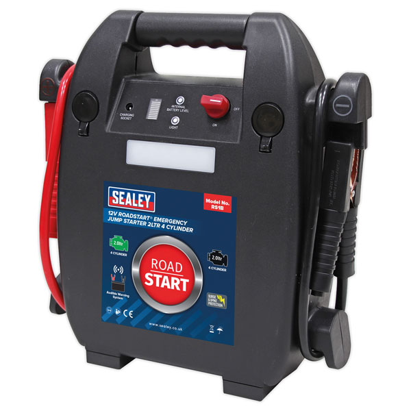 Sealey RS1B RoadStart® Emergency Jump Starter 12V 2L 4 Cylinder