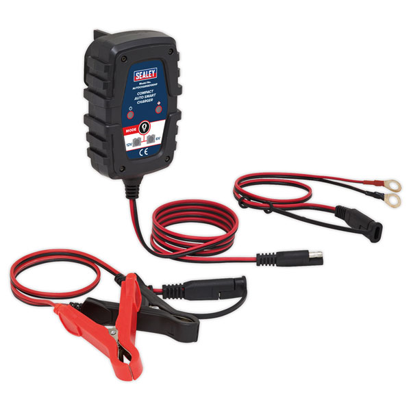 Sealey AUTOCHARGE Compact Auto Smart Charger Range | Rapid Electronics