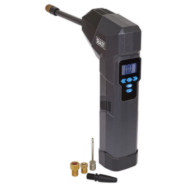 Sealey CTI120 Compact Rechargeable Tyre Inflator & Powerbank with ...