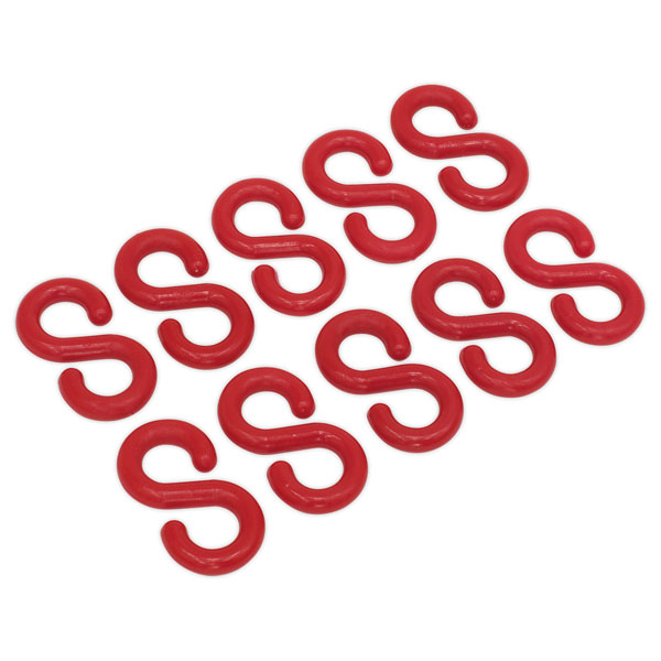 Sealey RSH10 Plastic Chain S-Hook Pack of 10