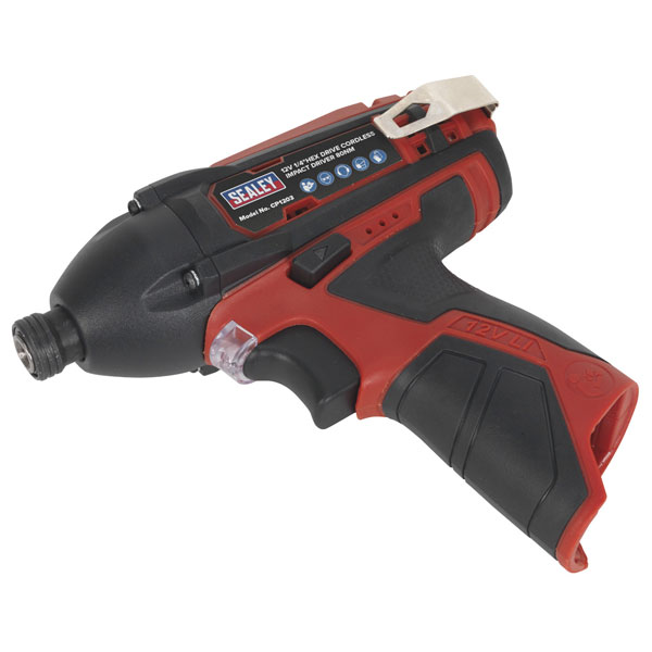 Sealey Cp1203 Cordless Impact Driver 1 4hex Drive 80nm 12v Li Ion