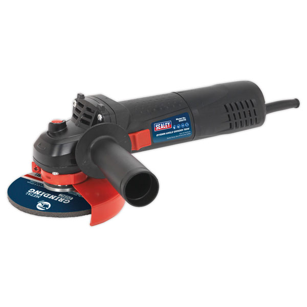 Sealey Sgs115 Angle Grinder Ø115mm 750w 230v Slim Body