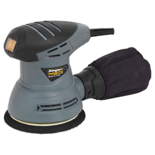 Click to view product details and reviews for Siegen S0125 Dual Action Palm Sander Ø125mm 240w 230v.