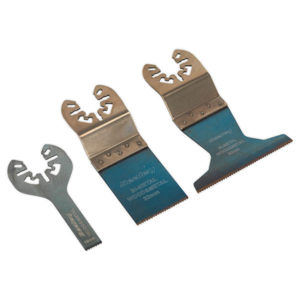 Sealey SMTC3 Multi-Tool Universal Cutting Blade Set 3pc