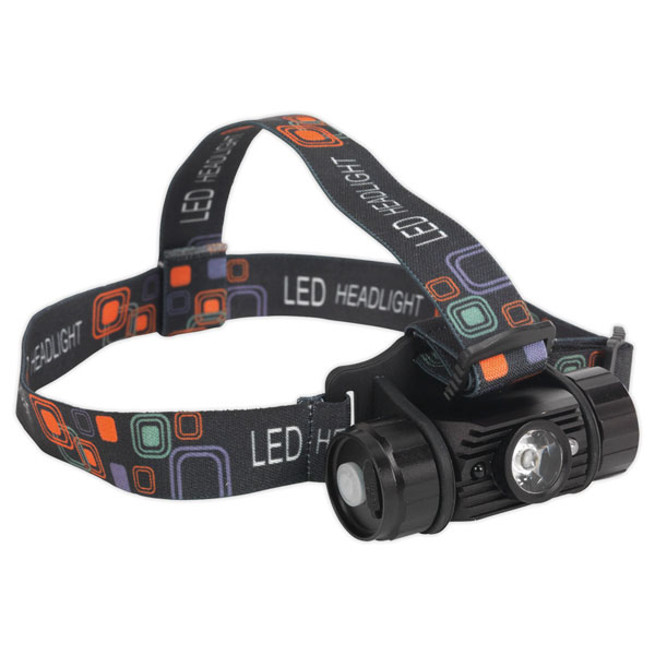 Sealey HT108LED Rechargeable Head Torch 5W CREE XPG LED Auto Sensor