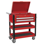 Sealey AP760M Heavy-Duty Mobile Tool & Parts Trolley Drawers & Lock Top Range