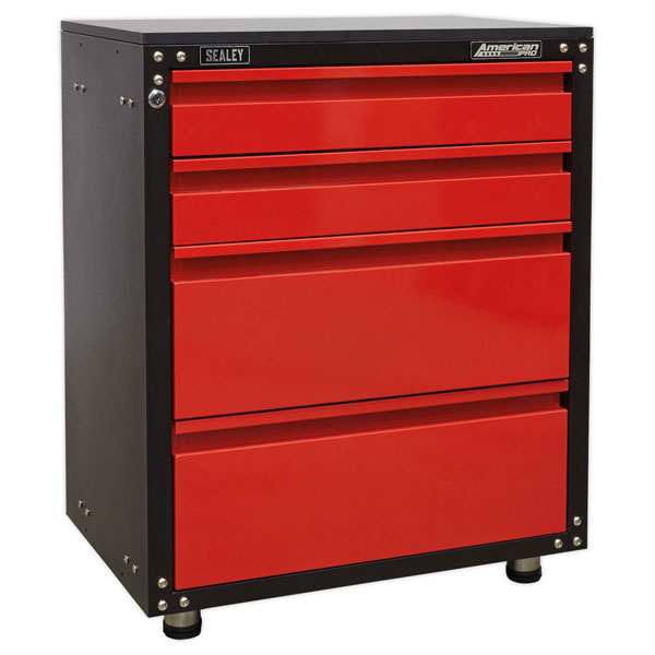 Sealey APMS84 Modular 4 Drawer Cabinet with Worktop 665mm