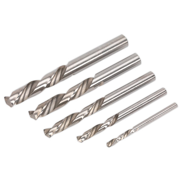 Sealey AK8189 Left Hand Spiral Drill Bit Set 5pc