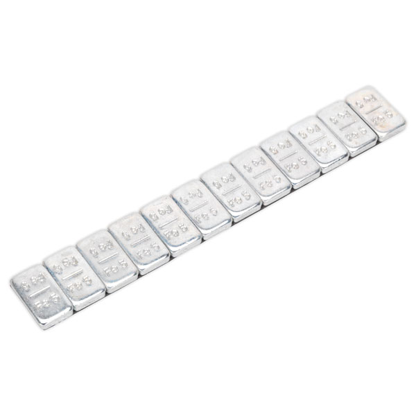 Sealey WWSA510 Wheel Weight 5 & 10g Adhesive Zinc Plated Steel Str...