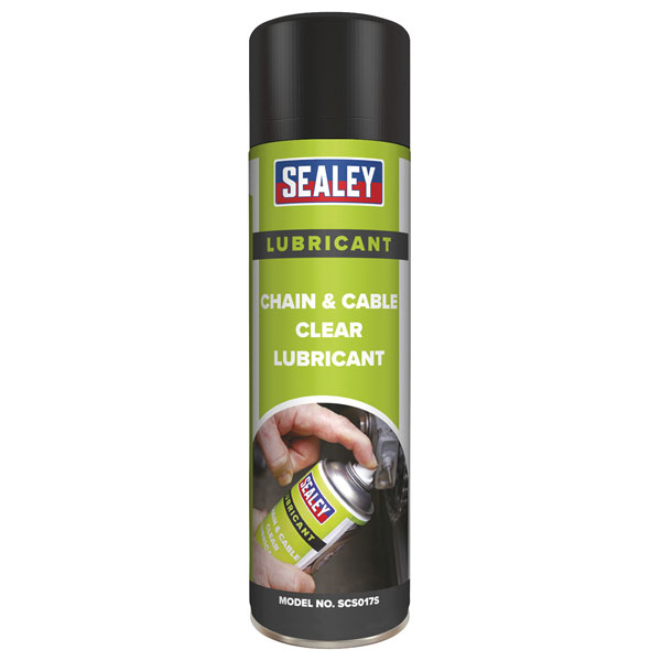 Sealey SCS017S Chain & Cable Clear Lubricant 500ml