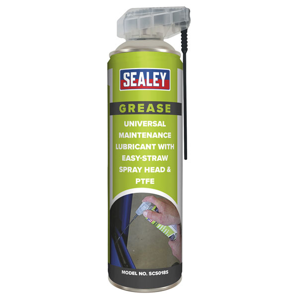 Sealey SCS018S Universal Maintenance Lubricant + Easy-Straw Spray ...