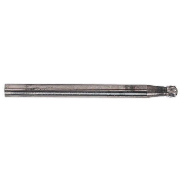 Sealey MCB002 Micro Carbide Burr Ball Nose Cylinder 3mm Pack of 3