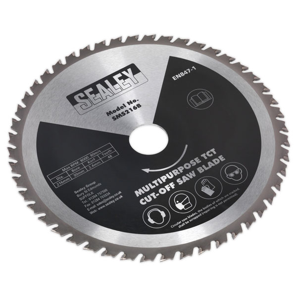  SMS216B Multipurpose Cut-Off Saw Blade Ø216 x 2.4mm/Ø30mm 48tpu