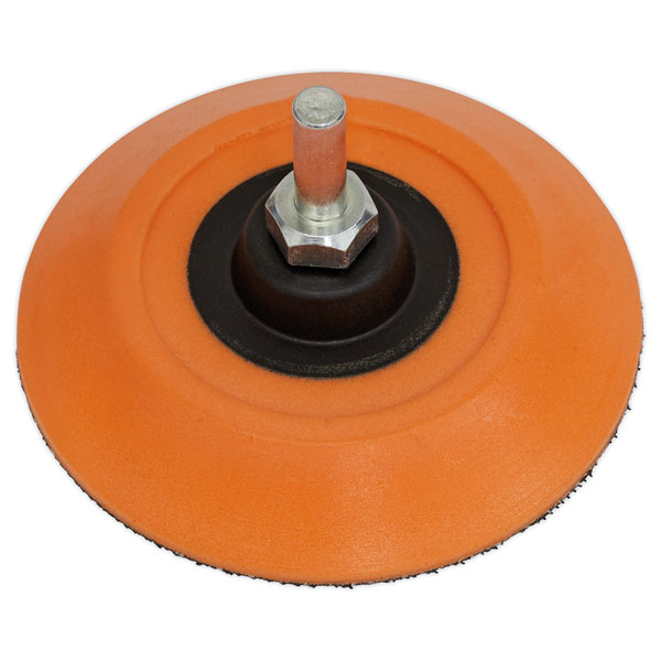 Sealey PTC75HLM Hook-and-Loop Backing Pad Ø75mm 6mm Shaft