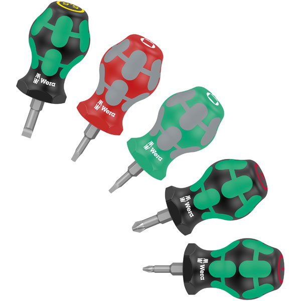 Wera 05008872001 Stubby Set 3 Screwdriver Set 5 pieces