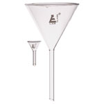 LabGlass Funnel Filters Borosilicate Glass, 60° Angle - Plain Stems