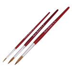 Major Brushes Pure Sable Brushes, Packs of 10