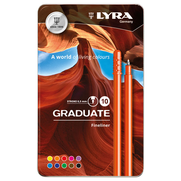Fila Lyra Graduate Fineliner Black Pen Single