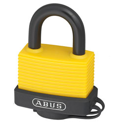 70AL/45mm Aluminium Padlock Yellow Keyed Alike 6401