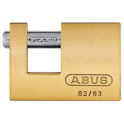 82/70mm Monoblock Brass Shutter Padlock