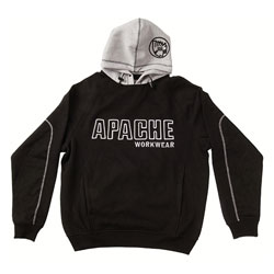 Hooded Sweatshirt Black / Grey - L (46in)