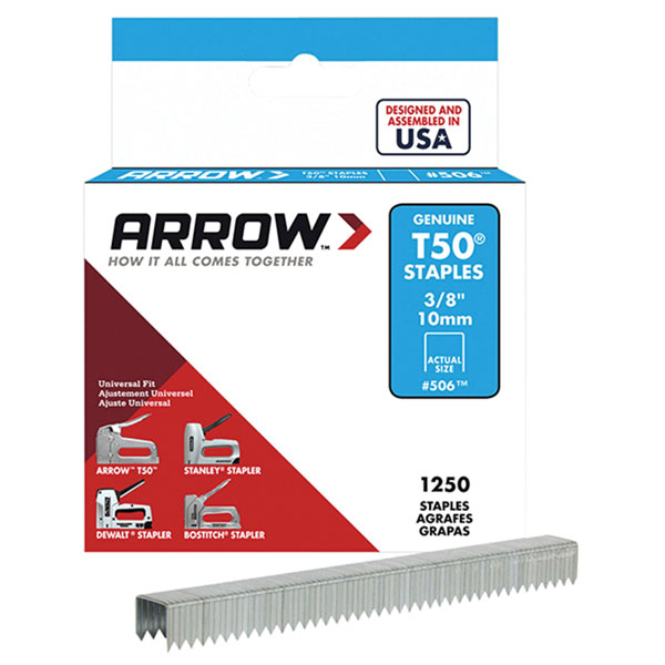  A504 T50 Staples 6mm (1/4in) Pack 5000 (4 x 1250)