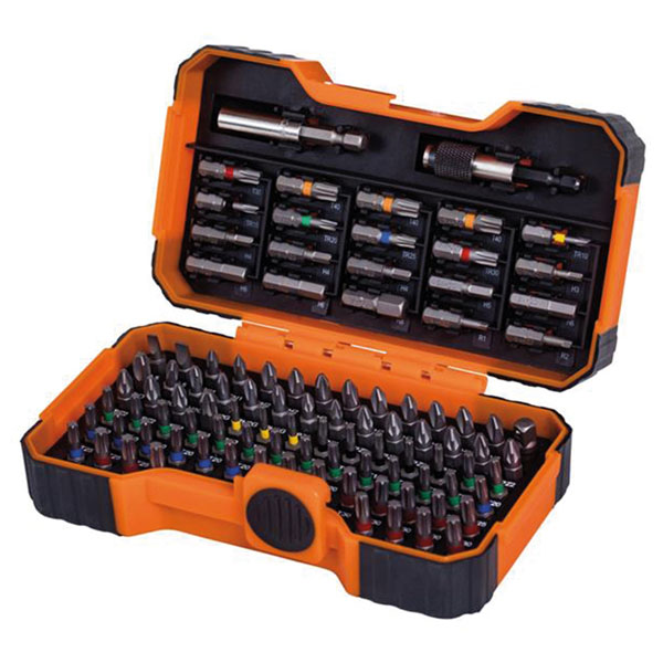 Bahco 59/S100BC Colour Coded Bit Set, 100 Piece