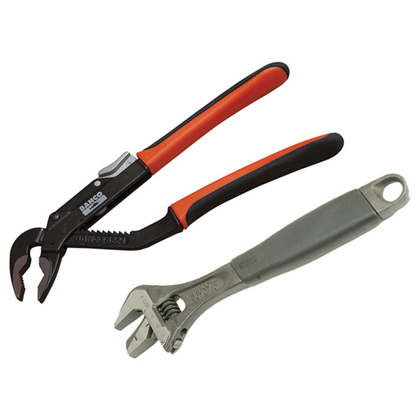 Bahco 9873 Adjustable & Slip Joint Pliers Set, 2 Piece