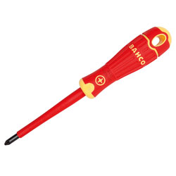 BAHCOFIT Insulated Screwdriver Pozidriv Tip PZ0 x 75mm