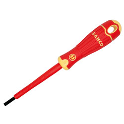 BAHCOFIT Insulated Screwdriver Slotted Tip 3.0 x 100mm