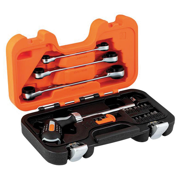 Bahco 808050P-25 Pistol Grip Ratcheting Screwdriver Set, 25 Piece