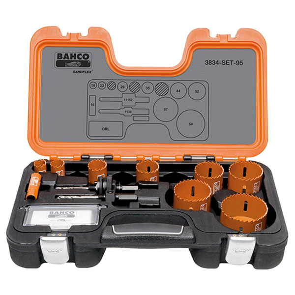 Click to view product details and reviews for Bahco 3834 Set 95 Professional Holesaw Set 3834 95 Sizes 16 64mm.