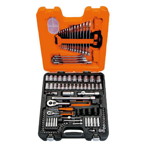  S108 Socket & Combination Spanner Set of 108 Metric 1/4in & 1/2in Drive