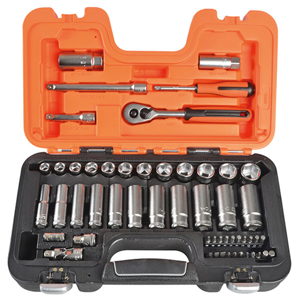 Bahco S330L Socket Set of 53 Metric 3/8in Deep Drive + 1/4in Acces...