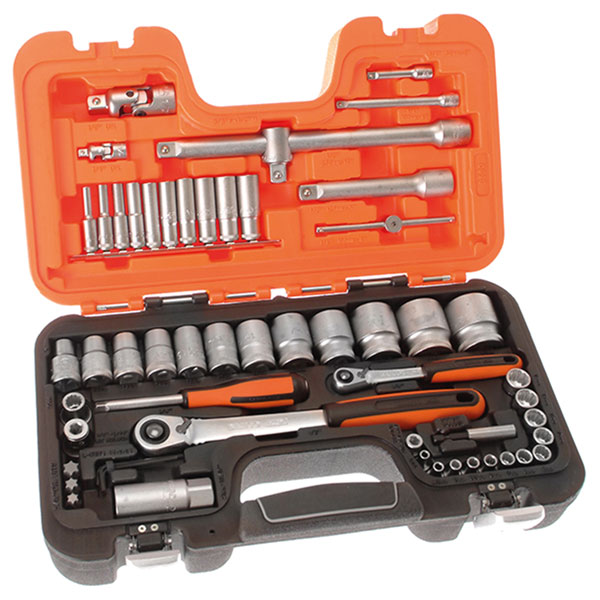 Bahco S560 Socket Set of 56 Metric 1/4 & 1/2in Drive