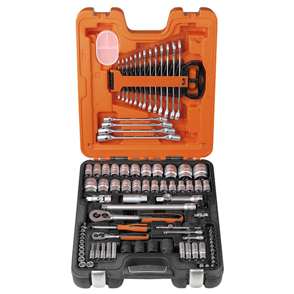 Bahco S87+7 Socket & Spanner Set of 94 Metric & AF 1/4 & 1/2in Drive