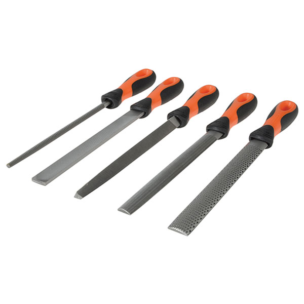 Bahco 1-477-08-2-2 Second Cut File Set, 5 Piece