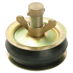 2416 Drain Test Plug 100mm (4in) - Brass Cap