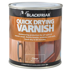 Quick Drying Duratough Interior Varnish Clear Gloss 500ml