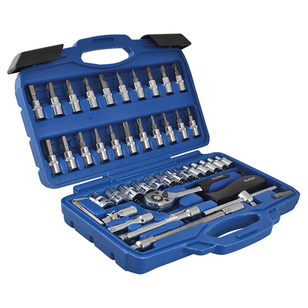  01530 1/4in Square Drive Socket & Bit Set 46 Piece