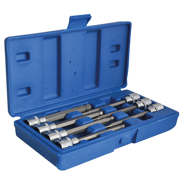 BlueSpot Tools 01510 3/8in Drive Extra Long Hex Ball Socket Bit Se...