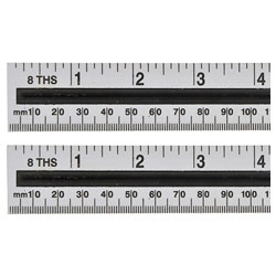 Aluminium Ruler 150mm (6in)