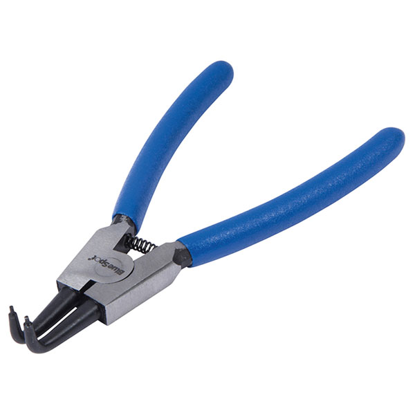 BlueSpot Tools 8706 Circlip Pliers External Bent 90° Tip 150mm (6in)
