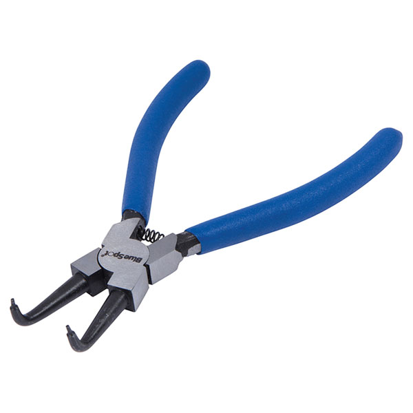 BlueSpot Tools 8705 Circlip Pliers Internal Bent 90° Tip 150mm (6in)