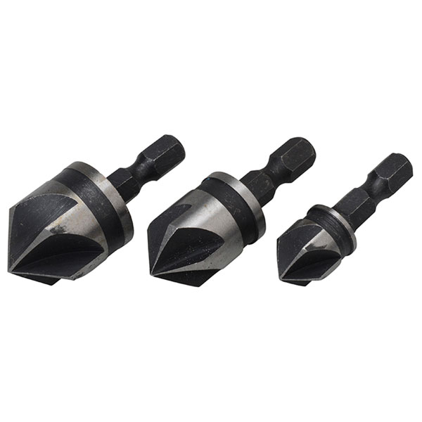 BlueSpot Tools 20310 Countersink Bit Set 3 Piece
