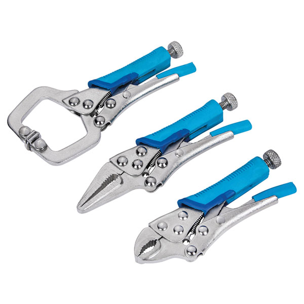 BlueSpot Tools 6528 Mini Locking Pliers Set, 3 Piece