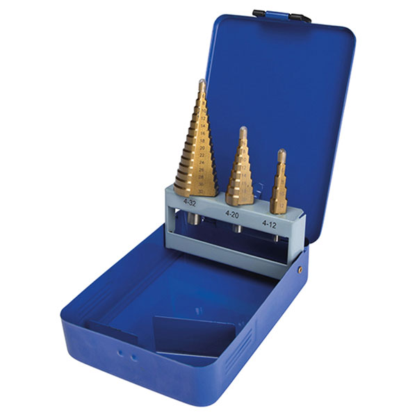 BlueSpot Tools 20504 Step Drill Set 4-32mm 3 Piece
