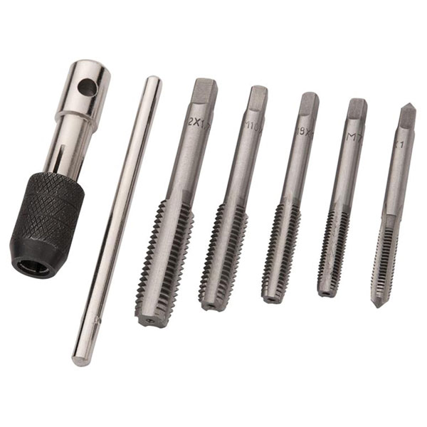 BlueSpot Tools 22300 Tap Set (M6-M12), 6 Piece