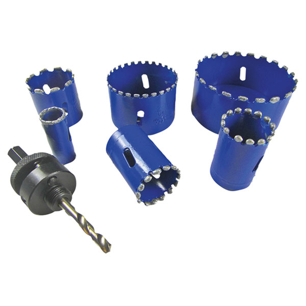 BOA 21001 Kitchen & Bathroom Installer Kit Diamond Holesaw Set, 6 ...